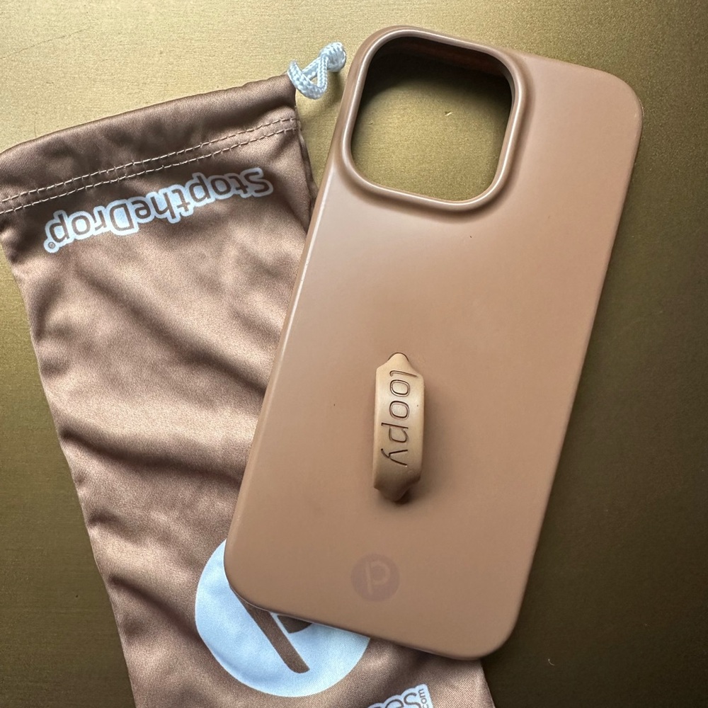 Loopy iPhone 14 Pro Max Case in Saddle Brown